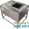 Thùng đá khung chân có khay topping TD-TP26