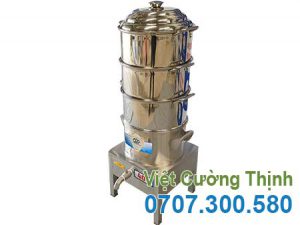 Nồi Hấp Cơm Tấm Ecomi 3 Tầng Size 400 NHCTE-D400-3T